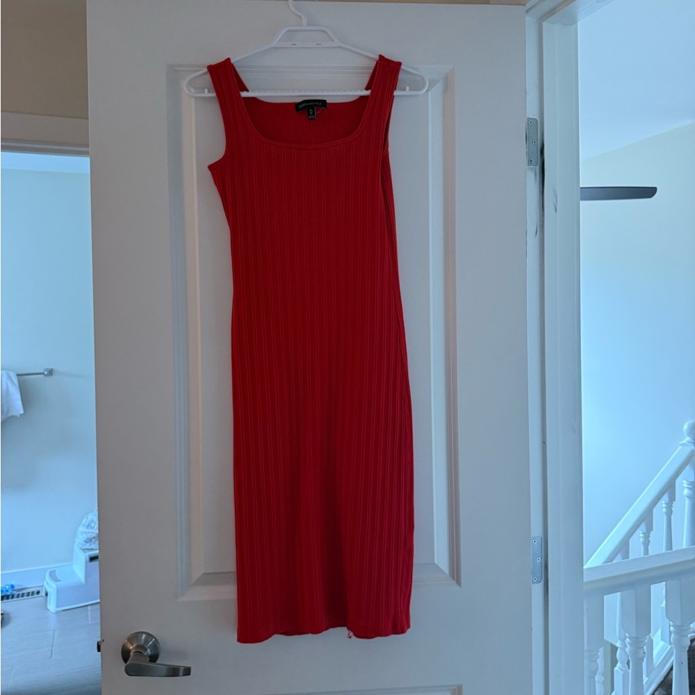 Banana Republic Vibrant Red Midi Dress